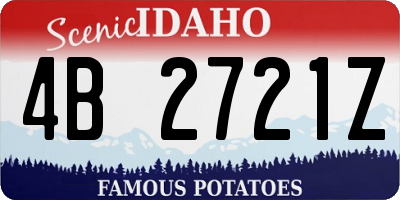 ID license plate 4B2721Z