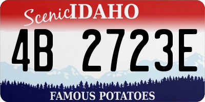 ID license plate 4B2723E