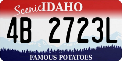 ID license plate 4B2723L