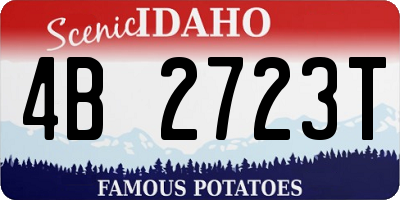 ID license plate 4B2723T