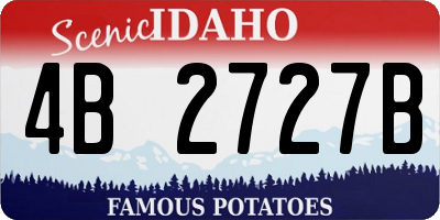 ID license plate 4B2727B