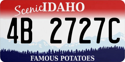 ID license plate 4B2727C