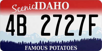 ID license plate 4B2727F