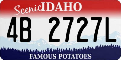 ID license plate 4B2727L