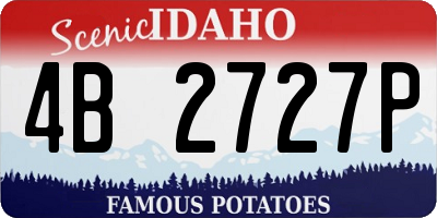 ID license plate 4B2727P