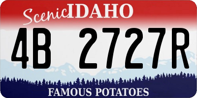 ID license plate 4B2727R