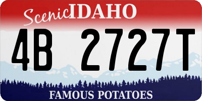 ID license plate 4B2727T