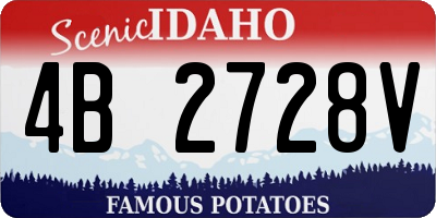 ID license plate 4B2728V