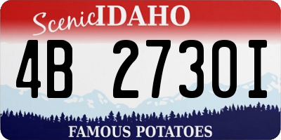 ID license plate 4B2730I
