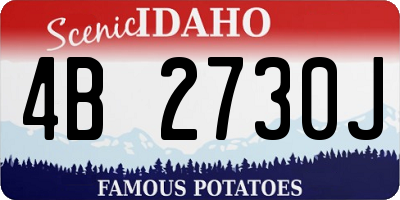 ID license plate 4B2730J