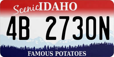 ID license plate 4B2730N