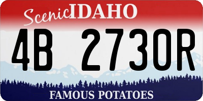 ID license plate 4B2730R