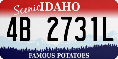 ID license plate 4B2731L
