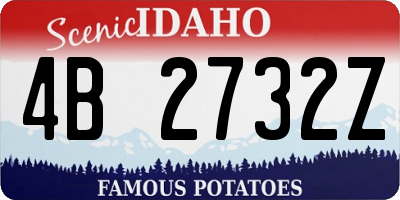 ID license plate 4B2732Z