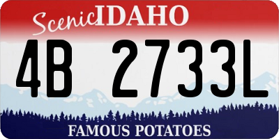 ID license plate 4B2733L