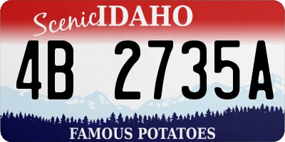 ID license plate 4B2735A