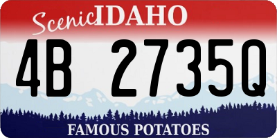 ID license plate 4B2735Q