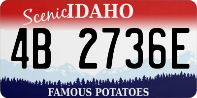 ID license plate 4B2736E