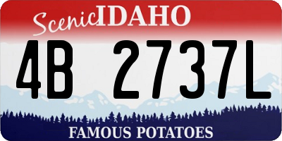 ID license plate 4B2737L