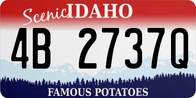 ID license plate 4B2737Q
