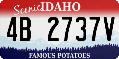 ID license plate 4B2737V