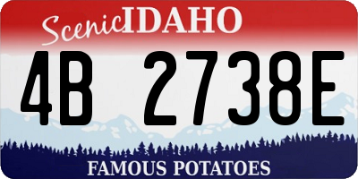 ID license plate 4B2738E