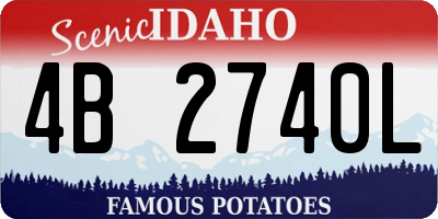 ID license plate 4B2740L