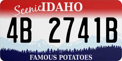 ID license plate 4B2741B