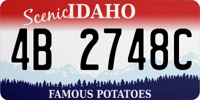 ID license plate 4B2748C