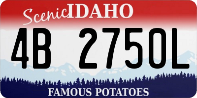 ID license plate 4B2750L