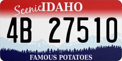 ID license plate 4B2751O