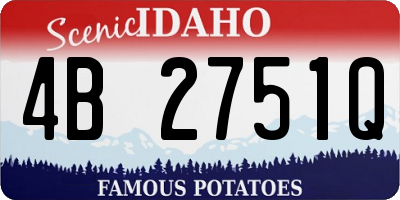 ID license plate 4B2751Q