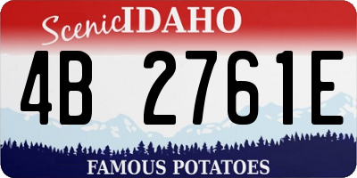 ID license plate 4B2761E
