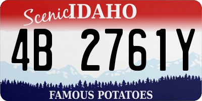 ID license plate 4B2761Y