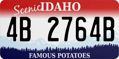ID license plate 4B2764B