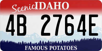 ID license plate 4B2764E