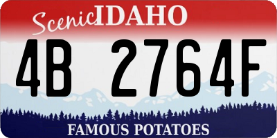 ID license plate 4B2764F