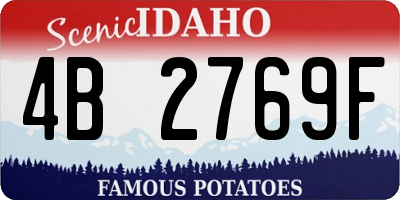 ID license plate 4B2769F