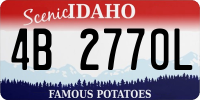 ID license plate 4B2770L