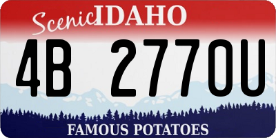 ID license plate 4B2770U
