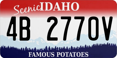 ID license plate 4B2770V