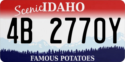 ID license plate 4B2770Y