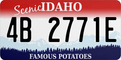ID license plate 4B2771E