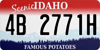 ID license plate 4B2771H