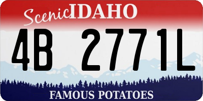 ID license plate 4B2771L