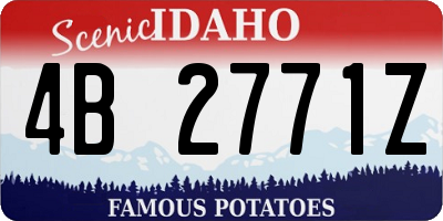 ID license plate 4B2771Z