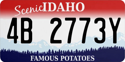 ID license plate 4B2773Y