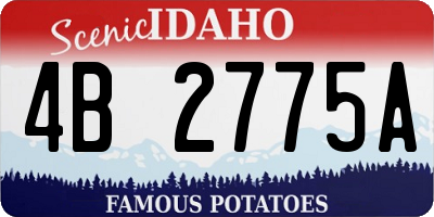 ID license plate 4B2775A