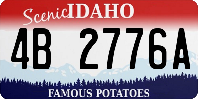 ID license plate 4B2776A