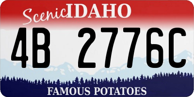 ID license plate 4B2776C